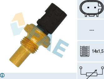 FAE 33035 - Devējs, Dzesēšanas šķidruma temperatūra autospares.lv