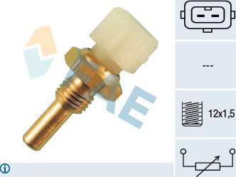 FAE 33020 - Датчик, температура охлаждающей жидкости www.autospares.lv