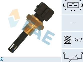 FAE 33166 - Devējs, Ieplūstošā gaisa temperatūra www.autospares.lv