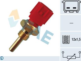 FAE 33110 - Датчик, температура охлаждающей жидкости www.autospares.lv