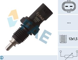 FAE 33892 - Датчик, температура охлаждающей жидкости www.autospares.lv