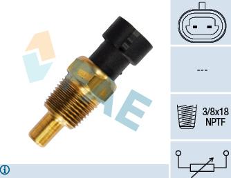 FAE 33340 - Датчик, температура масла www.autospares.lv