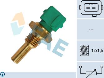 FAE 33360 - Датчик, температура охлаждающей жидкости www.autospares.lv