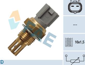 FAE 33236 - Devējs, Ieplūstošā gaisa temperatūra www.autospares.lv