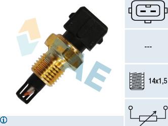 FAE 33220 - Devējs, Ieplūstošā gaisa temperatūra www.autospares.lv