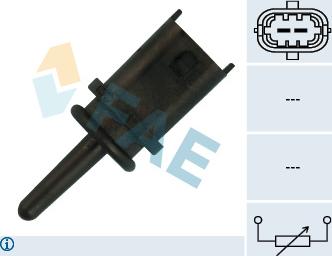 FAE 33222 - Devējs, Ieplūstošā gaisa temperatūra www.autospares.lv