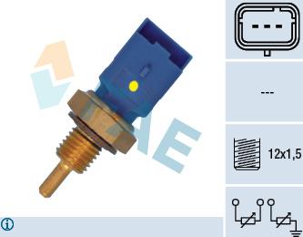 FAE 33795 - Devējs, Dzesēšanas šķidruma temperatūra www.autospares.lv