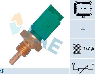 FAE 33705 - Датчик, температура охлаждающей жидкости www.autospares.lv