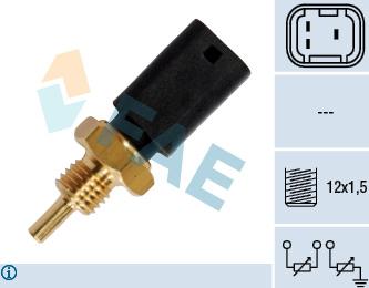 FAE 33724 - Devējs, Dzesēšanas šķidruma temperatūra www.autospares.lv