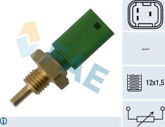 FAE 33727 - Devējs, Dzesēšanas šķidruma temperatūra www.autospares.lv