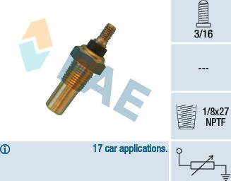 FAE 32040 - Devējs, Dzesēšanas šķidruma temperatūra www.autospares.lv