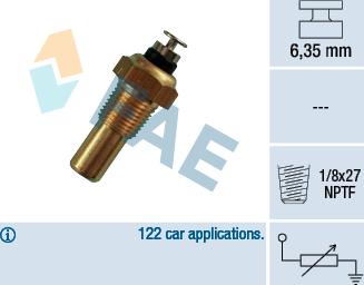 FAE 32070 - Devējs, Dzesēšanas šķidruma temperatūra www.autospares.lv