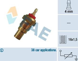 FAE 32160 - Devējs, Dzesēšanas šķidruma temperatūra www.autospares.lv