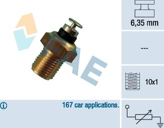 FAE 32110 - Devējs, Dzesēšanas šķidruma temperatūra autospares.lv