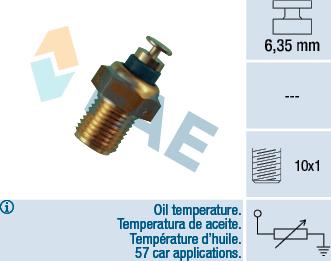 FAE 32200 - Sensor, oil temperature www.autospares.lv