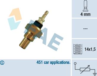 FAE 32220 - Devējs, Dzesēšanas šķidruma temperatūra autospares.lv