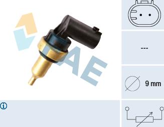 FAE 32706 - Devējs, Dzesēšanas šķidruma temperatūra autospares.lv