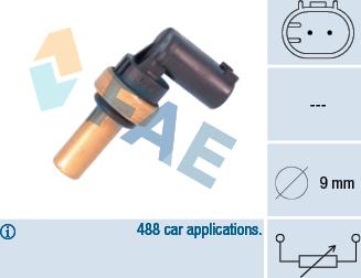 FAE 32710 - Devējs, Dzesēšanas šķidruma temperatūra www.autospares.lv