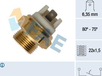 FAE 37352 - Termoslēdzis, Radiatora ventilators www.autospares.lv