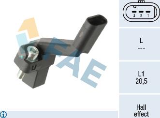 FAE 79521 - Sensor, crankshaft pulse www.autospares.lv