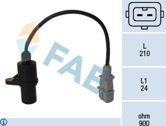 FAE 79047 - Impulsu devējs, Kloķvārpsta www.autospares.lv