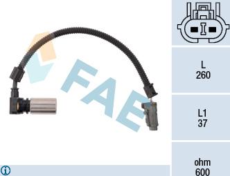 FAE 79086 - Rotācijas frekvences devējs, Automātiskā pārnesumkārba www.autospares.lv