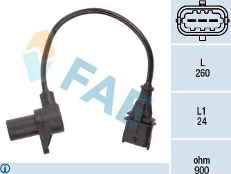 FAE 79197 - Sensor, crankshaft pulse www.autospares.lv