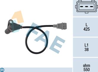 FAE 79364 - Impulsu devējs, Kloķvārpsta www.autospares.lv