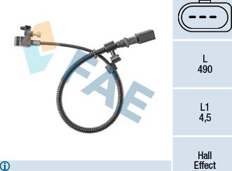 FAE 79384 - Sensor, crankshaft pulse www.autospares.lv