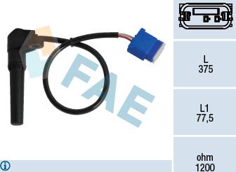 FAE 79282 - Rotācijas frekvences devējs, Automātiskā pārnesumkārba www.autospares.lv