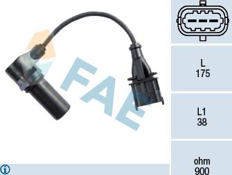 FAE 79222 - Impulsu devējs, Kloķvārpsta www.autospares.lv