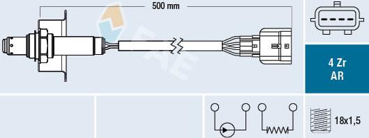 FAE 75646 - Lambda zonde www.autospares.lv