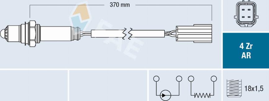 FAE 75666 - Lambda zonde autospares.lv