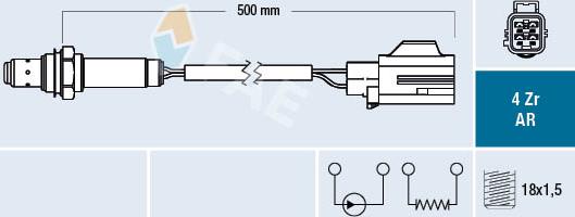 FAE 75614 - Лямбда-зонд, датчик кислорода www.autospares.lv