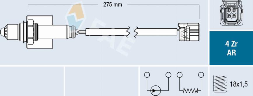 FAE 75674 - Lambda zonde www.autospares.lv