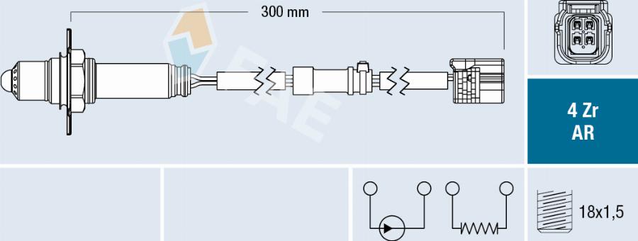 FAE 75678 - Lambda zonde www.autospares.lv