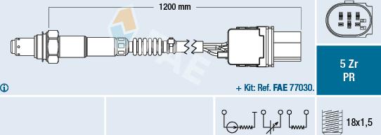 FAE 75050 - Lambda zonde autospares.lv