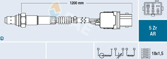 FAE 75005 - Lambda zonde autospares.lv