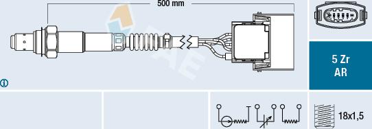 FAE 75015 - Lambda Sensor www.autospares.lv