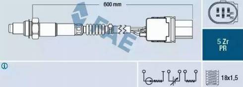 FAE 75073 - Lambda zonde autospares.lv