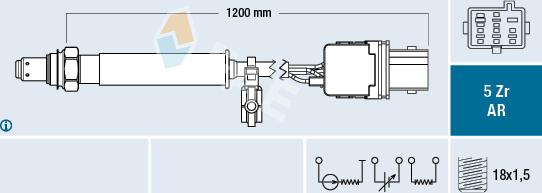 FAE 75144 - Лямбда-зонд, датчик кислорода www.autospares.lv