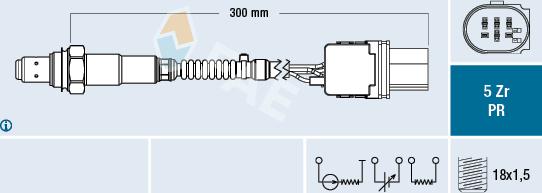 FAE 75143 - Lambda zonde autospares.lv