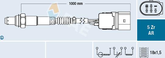 FAE 75108 - Lambda zonde autospares.lv