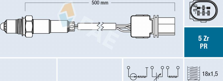 FAE 75119 - Lambda zonde www.autospares.lv