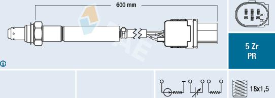 FAE 75111 - Lambda Sensor www.autospares.lv