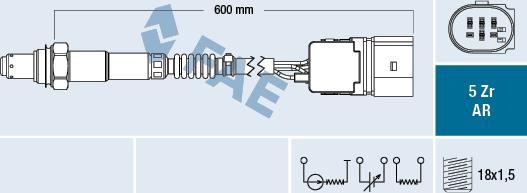 FAE 75118 - Lambda zonde www.autospares.lv