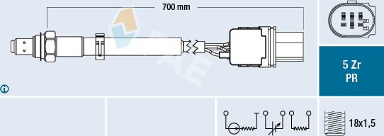 FAE 75130 - Lambda zonde autospares.lv