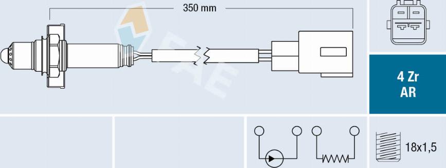 FAE 75707 - Lambda zonde www.autospares.lv