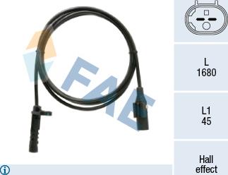 FAE 78527 - Devējs, Riteņu griešanās ātrums www.autospares.lv