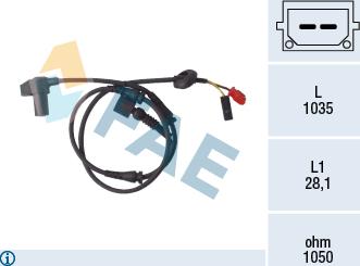 FAE 78100 - Devējs, Riteņu griešanās ātrums autospares.lv